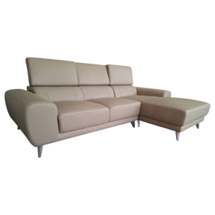 Lyon Right Sofa — Leather, Metal 233(L) x 94/158(D) x 70(H) cm