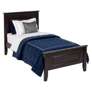 Shasha Single Bed 90X190 3'' Bed — Ash
