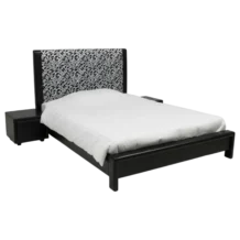 DOUBLE BED 5" WITH 2 NIGHT STAND BBT-6074 217x160cm + 2 nightstan 51x46cm bedroom