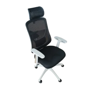 OFFICE CHAIR BLACK Overall size: W64 xD58 x H116-126cm Back cushion size: 49 x 69 x 3cm Seat cushion size: 50 x 48 x 8cm