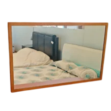 CASSANDER WOODEN MIRROR 100X80X2.5 CHERRY