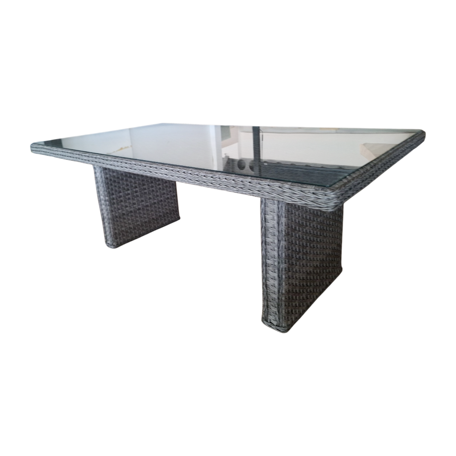 1137037264_WL-8T170A-W_1 (1) OUTDOOR ALUMINIUM WICKER DINING TABLE 190x110