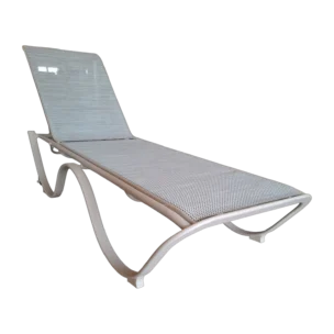 ALUMINIUM TEXTLINE SUNBED 207x68x32 cm