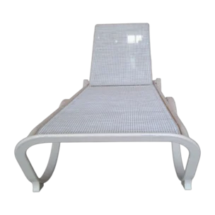 ALUMINIUM TEXTLINE SUNBED 207x68x32 cm