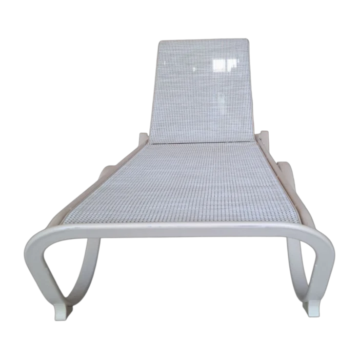 ALUMINIUM TEXTLINE SUNBED 207x68x32 cm