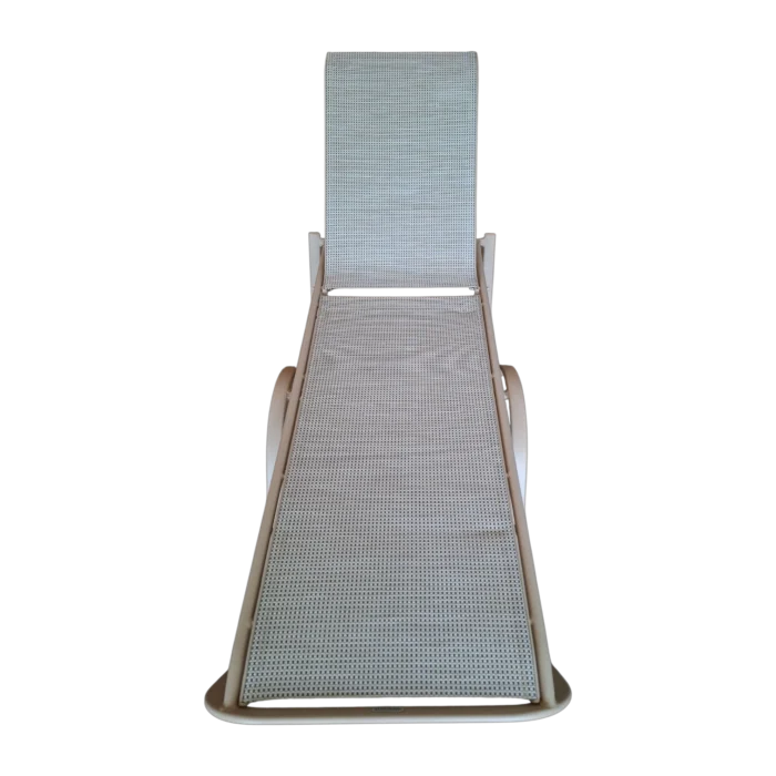 ALUMINIUM TEXTLINE SUNBED 207x68x32 cm
