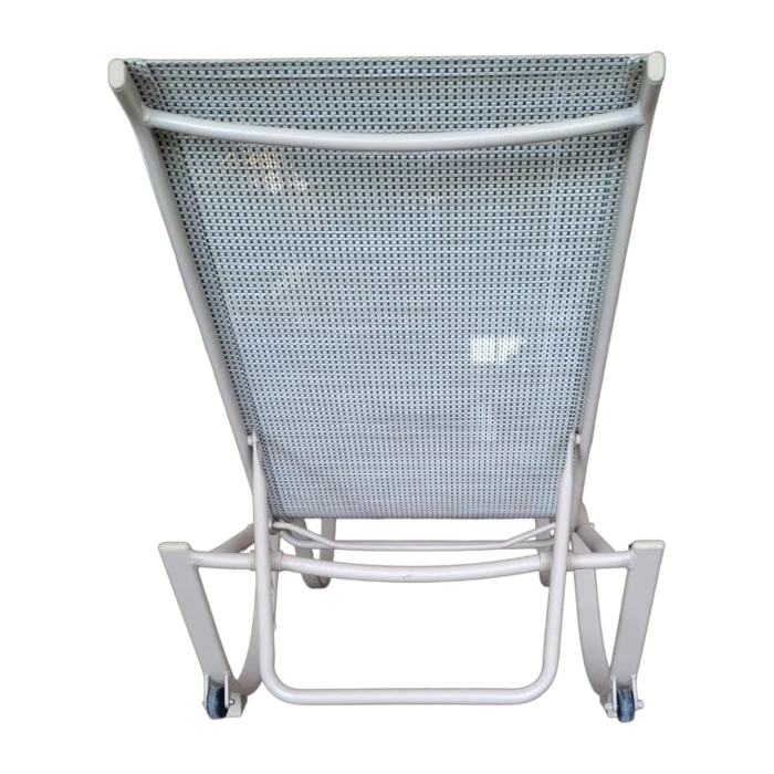 ALUMINIUM TEXTLINE SUNBED 207x68x32 cm