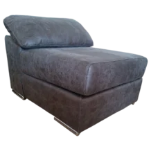 Living room - LAURA POUF - Grey - W70xD90