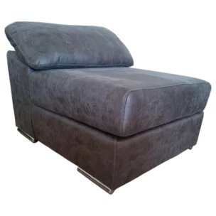 Living room - LAURA POUF - Grey - W70xD90