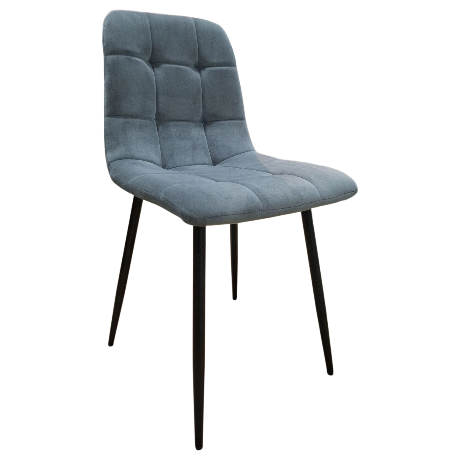 12208039038_UDC7094(2) Celina Dining Chair — Velvet — Grey- W55xD45xH87.5 (SH50)cm