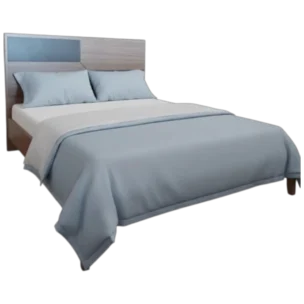 QUEEN SIZE BED - COVENTRY - melamine - Oak - 160x200cm