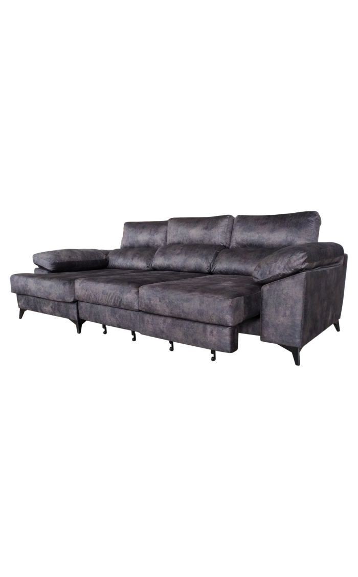 Living room - Sofa Bed - Dark Grey - Fabric - 145x295xH105cm