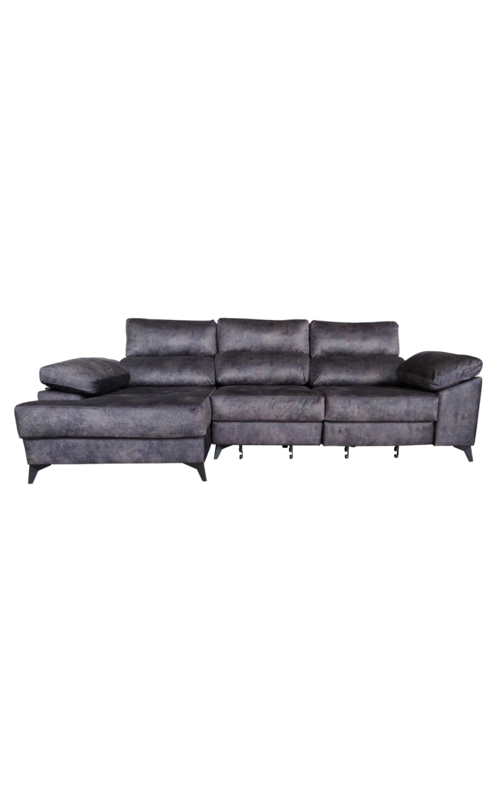 Living room - Sofa Bed - Dark Grey - Fabric - 145x295xH105cm
