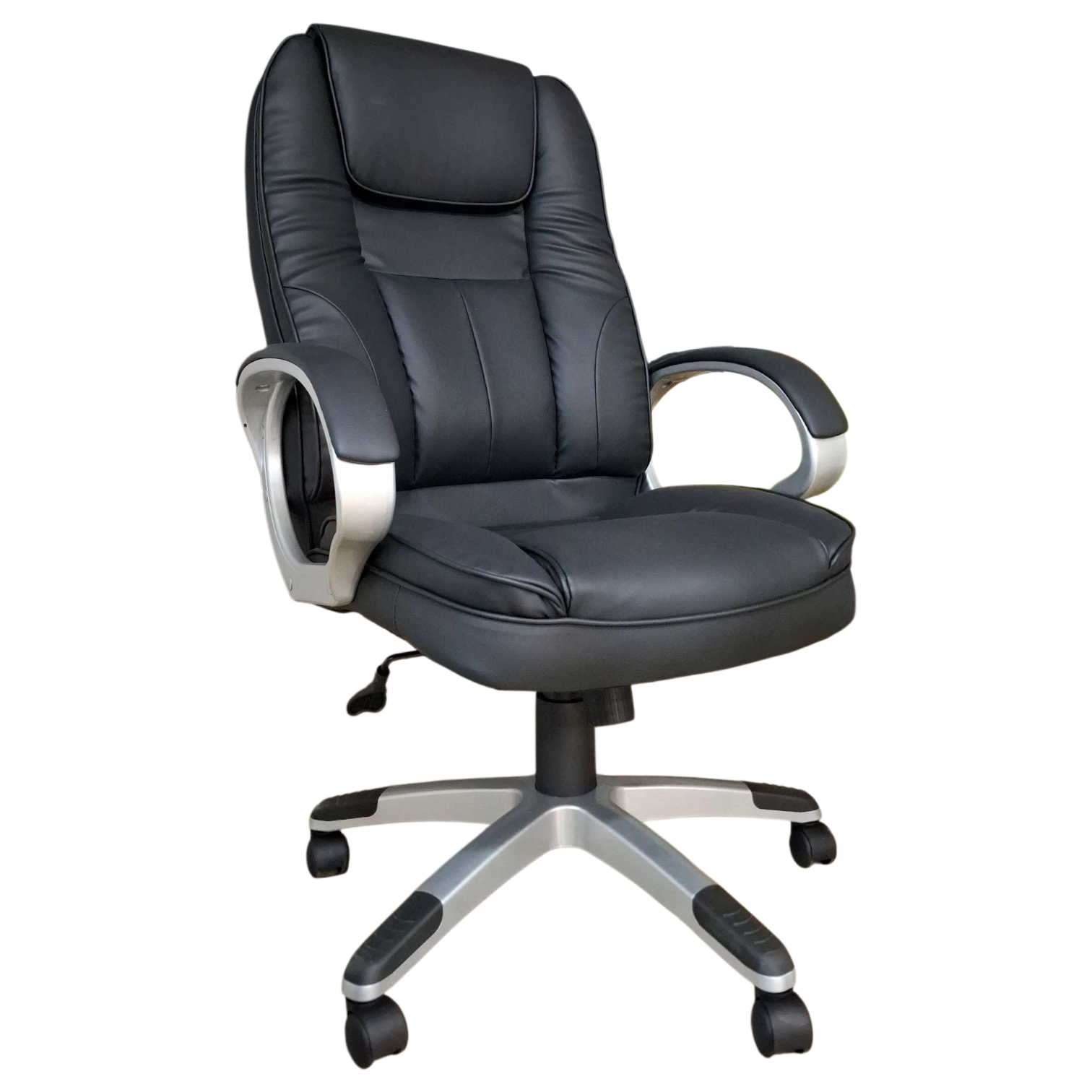 011153035073_LM-QZY1426 (3) Qzy-1426 Office Chair — PVC- Black 69.0*67.0*113.0-123.0CM