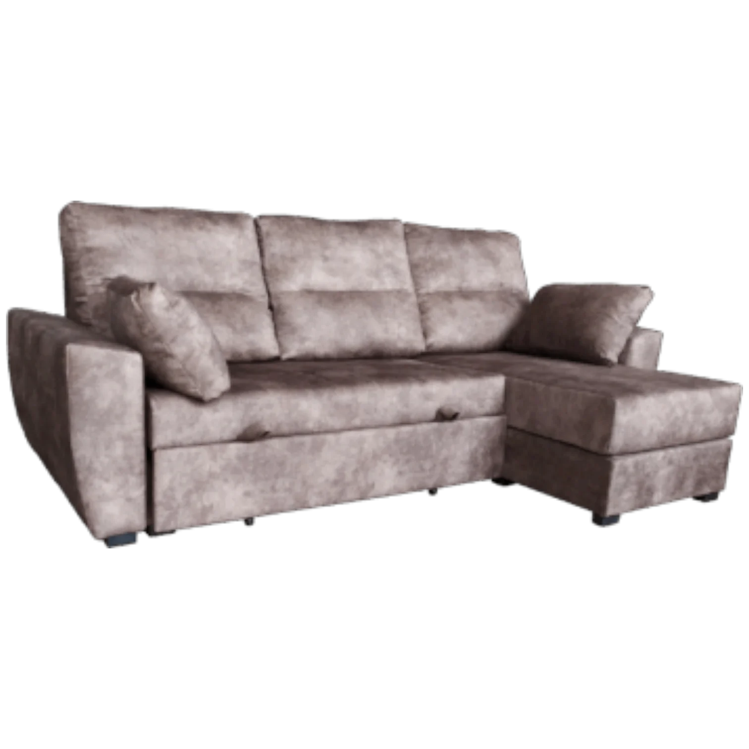 012326041002_MAP-IRIS_Brown_1 3st Sofa - FEZ Sofa — Velvet - Brown