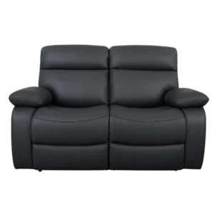 2 Seater Sofa– JENIN 2 – Side View – Grey Fabric Upholstery –155 x 94 x 100 cm