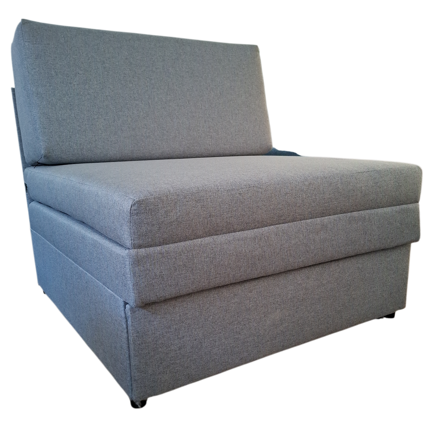 012283041013-Rainbow 1 seater SofaBed-Grey -2 Rainbow SofaBed — Grey - Fabric - L87xW97xH47/88cm