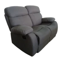 2 Seater Sofa– JENIN 2 – Side View – Grey Fabric Upholstery –155 x 94 x 100 cm