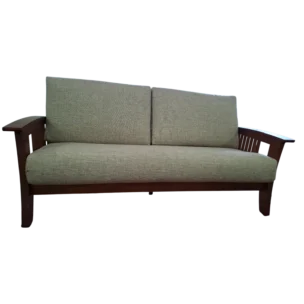 2ST SOFA - 3 Seated Sofa with wooden legs and fabric