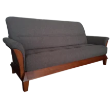 3 Seate Sofa– TROSA M 3 – Front View – Brown - Dark Oak- Fabric– 210 x 98 x 99 cm