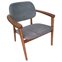 LOUNGE CHAIR Armchair W65.5xD59xH72.5cm Livingroom Indoor Grey