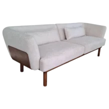 SOFA 3-SEAT W217xD80xH71cm White Indoor