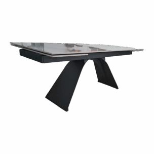 TABLE GLOSSY CERAMIC 180/260x90x75cm