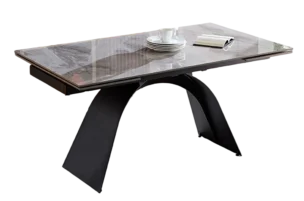Dining Table– Clarion – Open View – White 180(+40+40)x90x75 cm