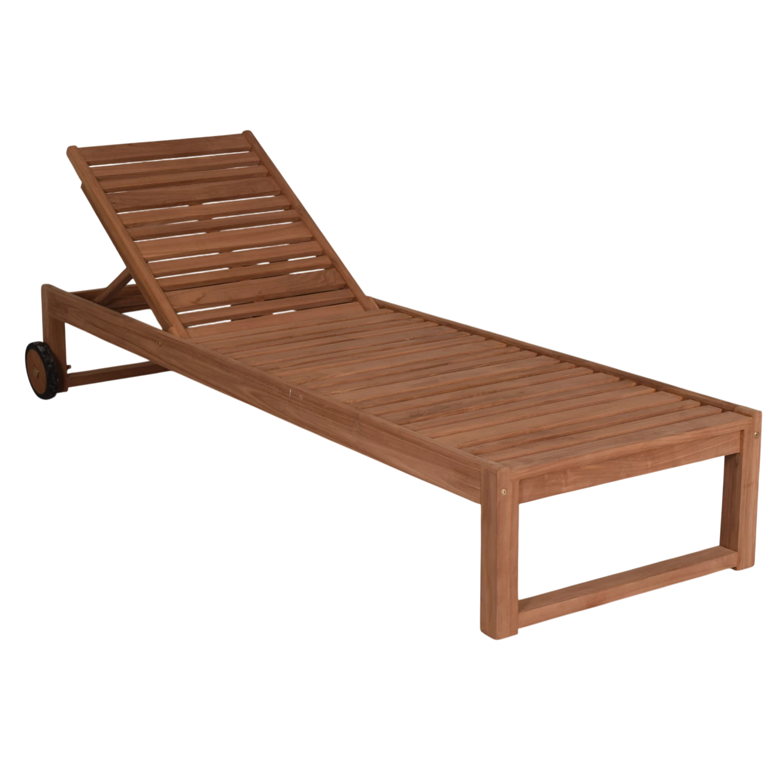 001334001002-IND-HUDSON Out Door Sunbed- HUDSON - Teak,Wood - 200x65xH32cm