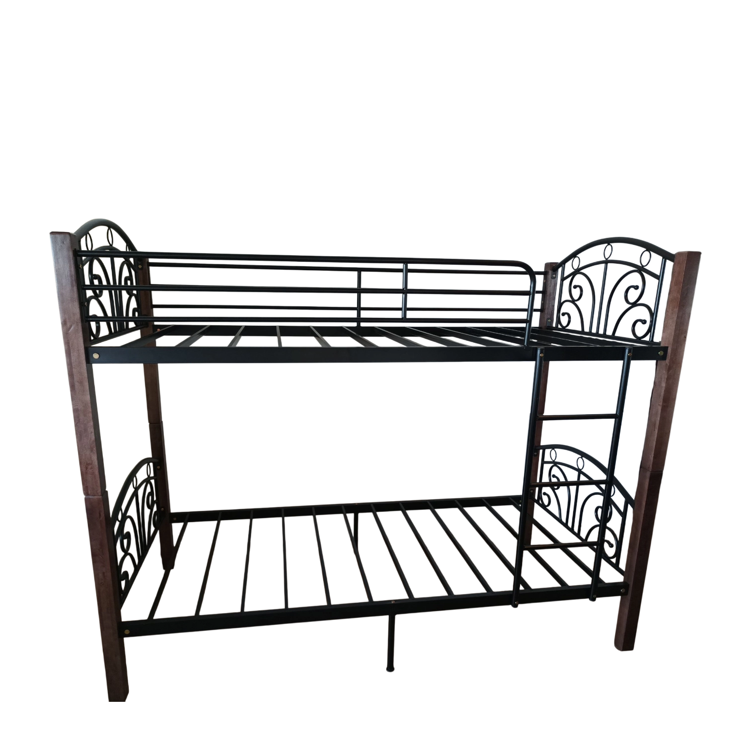 KD-2570-3_2 Up and Down Bed —Morpheus DD — Metal, Wood — Black, Brown