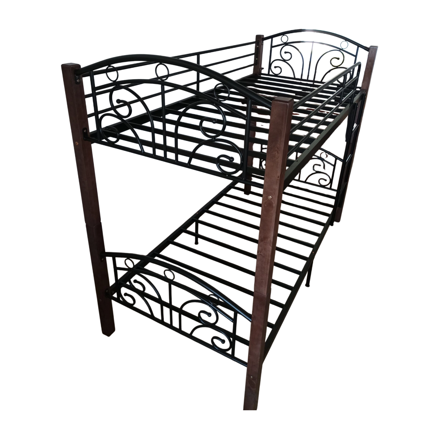 KD-2570-3_3 Up and Down Bed —Morpheus DD — Metal, Wood — Black, Brown