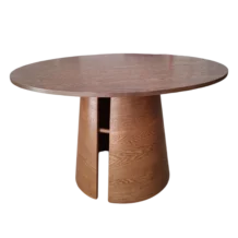 Melfort Dining Table — Wood — Walnut - Ø120 x 75(H) cm