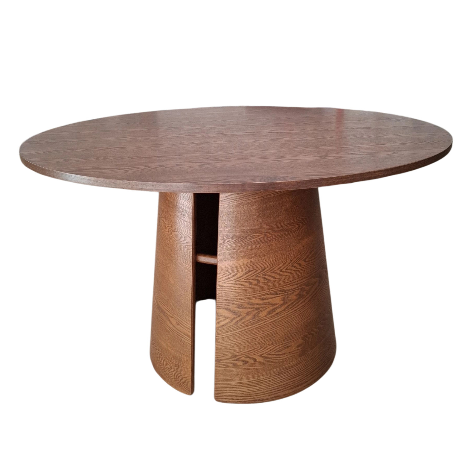 TMH-2213T_1-Walnut Melfort Dining Table — Wood — Walnut - Ø120 x 75(H) cm