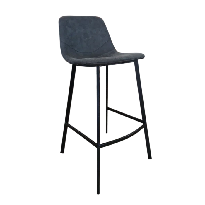 BarStool - Victoria - Microfiber - Dark Grey- W47.5xD50xH98(SH73)cm