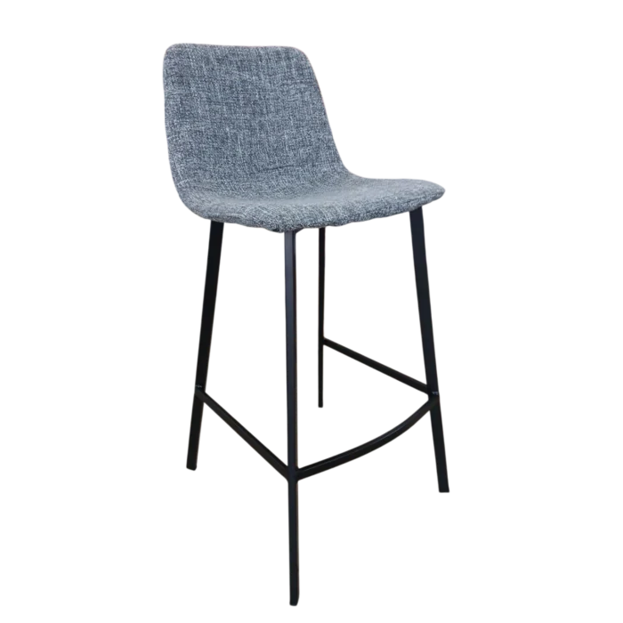 BarStool - Victoria - Fabric - Grey- W47.5xD50xH98(SH73)cm