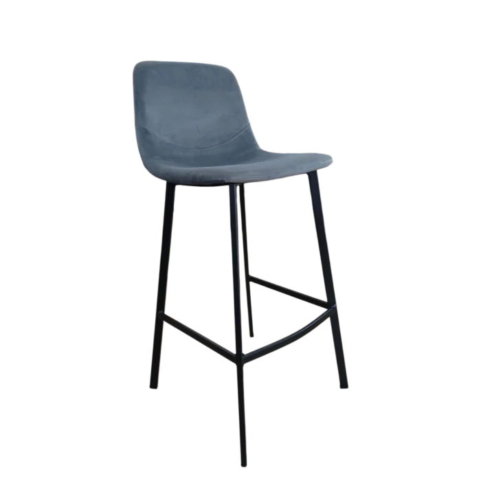 BarStool - Victoria - Velvet - Grey- W47.5xD50xH98(SH73)cm