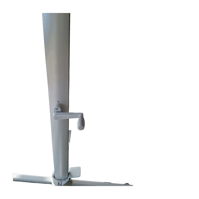 Capri Side Pole Umbrella - polyester canopy- aluminium - 2.5x2.5