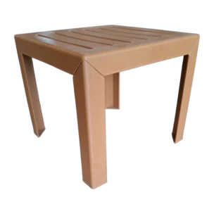 Out Dooor side table - Plastic- Miami - Teak - 40x40xH35cm