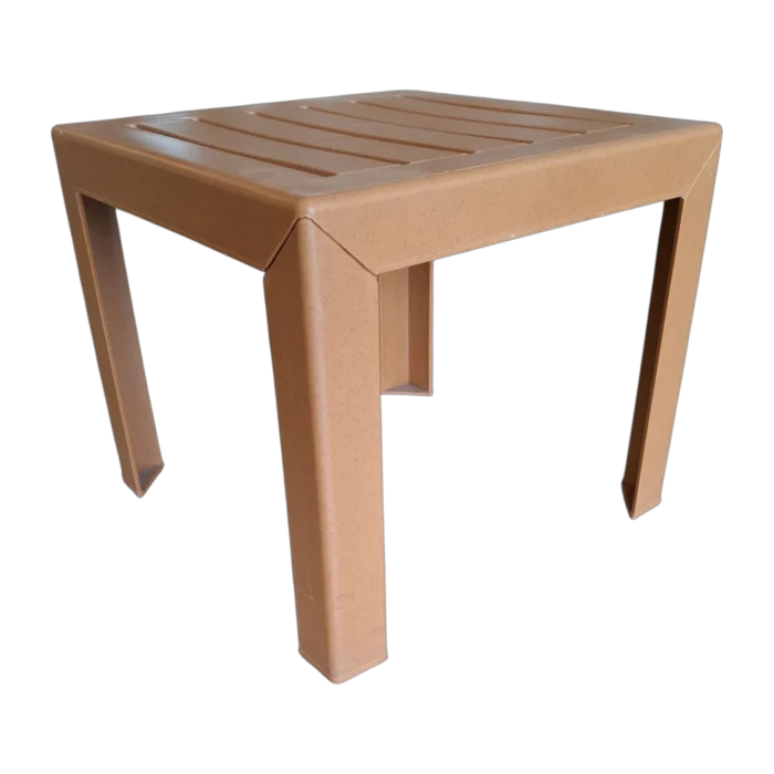 Out Dooor side table - Plastic- Miami - Teak - 40x40xH35cm