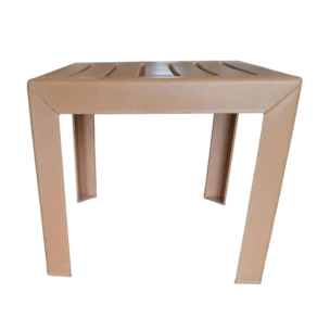 Out Dooor side table - Plastic- Miami - Teak - 40x40xH35cm