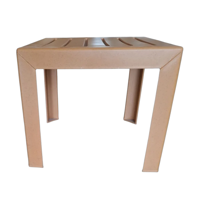 Out Dooor side table - Plastic- Miami - Teak - 40x40xH35cm