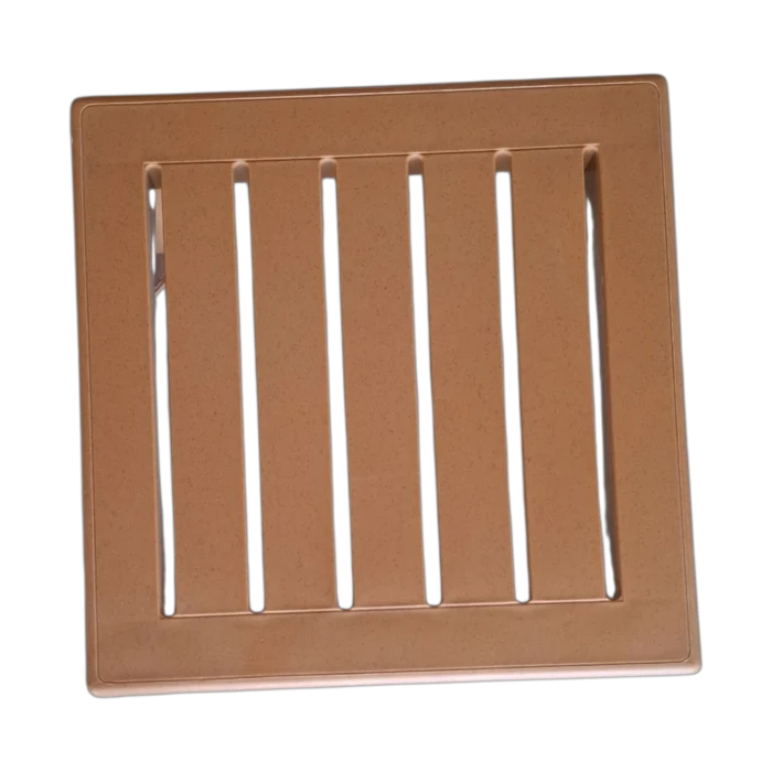 Out Dooor side table - Plastic- Miami - Teak - 40x40xH35cm
