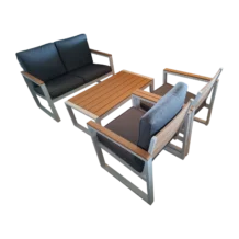NAPOLITANO Aluminum Sofa Set - Plastic