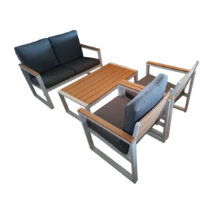 NAPOLITANO Aluminum Sofa Set - Plastic