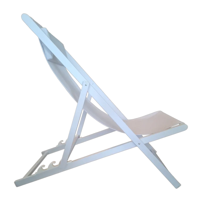 Relax Folding Chair - Capri - Textline- ALUMINIUM -133x22x64cm