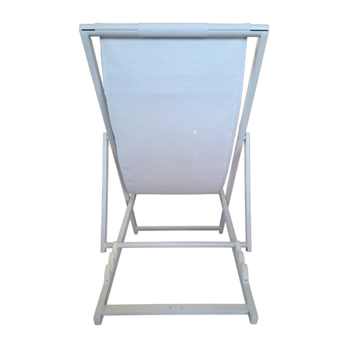 Relax Folding Chair - Capri - Textline- ALUMINIUM -133x22x64cm
