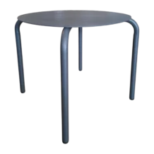 Round OutDoor Side Table - Milo -Aluminium - Dark Grey - 62.5xH41.5cm