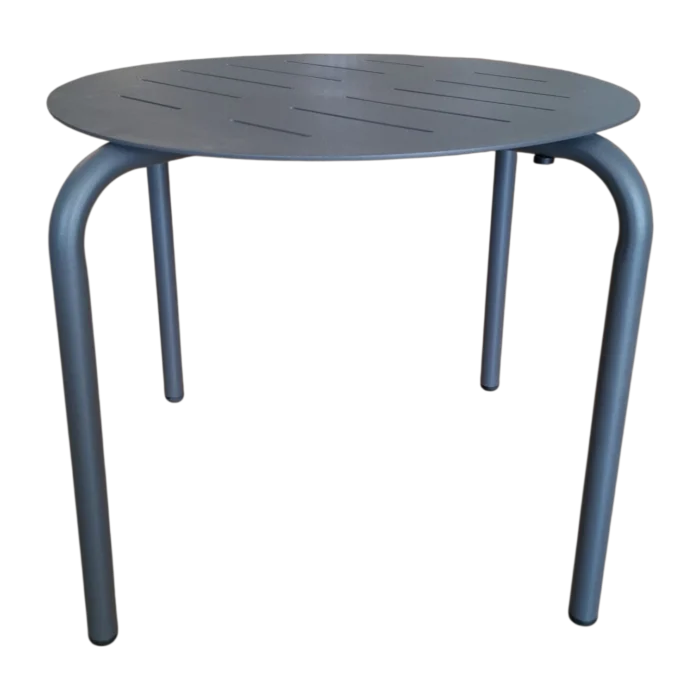 Round OutDoor Side Table - Milo -Aluminium - Dark Grey - 62.5xH41.5cm