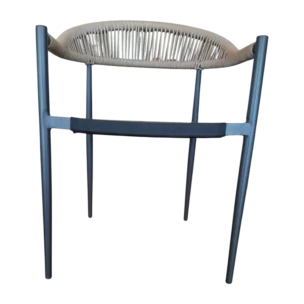 Siena Rope oUTDOOR Armchair- honey pvc rope - black textline-aluminium - W57xD60xH77cm