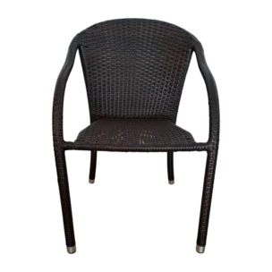Bianca — Aluminum, Wicker — 55(L) x 65(D) x 84(H) cm - DarkBrown